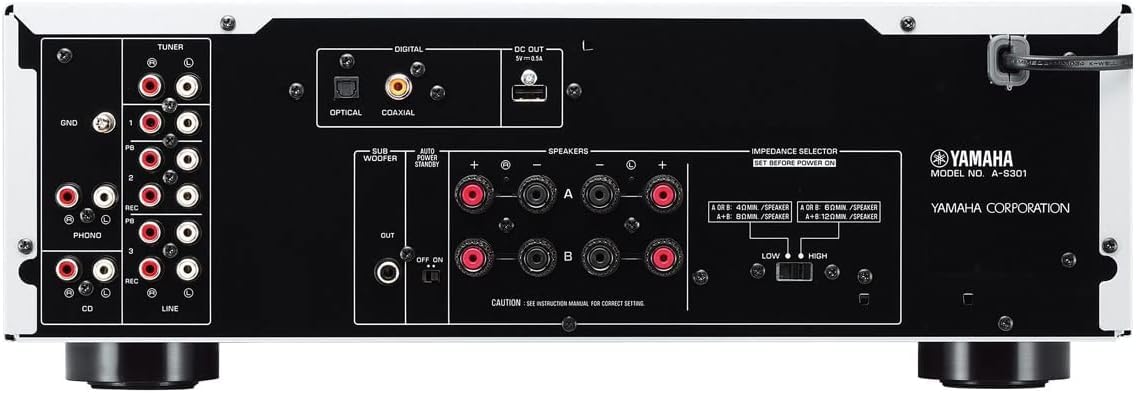 Amazon.com: Yamaha A-S301BL Integrated Amplifier & CDC-3.4 6-Disc